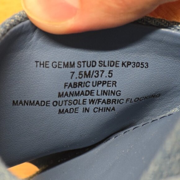 Katy Perry The Gemm Stud Slide Sandal Blue Denim - Picture 10 of 11